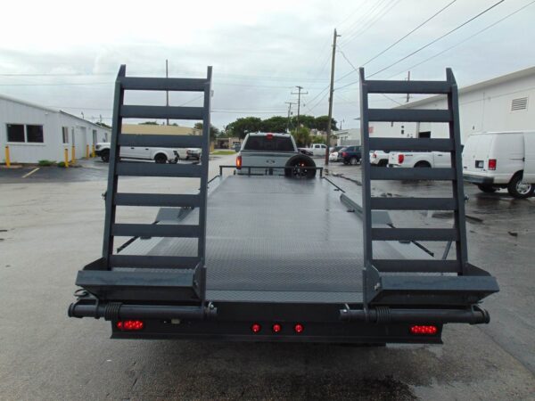 2024 PROSPECTOR Equipment Transport “DECK OVER” Flatbed Trailer – 24′ long x 102″ wide – Drive over Fenders – G Rated 14 ply tires – LED Lighting - Image 8