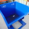 2025 USA STEEL 1 YARD DUMPING HOPPER MINI DUMPSTER WASTE BIN spring loaded easy dump – forklift slots - Image 2